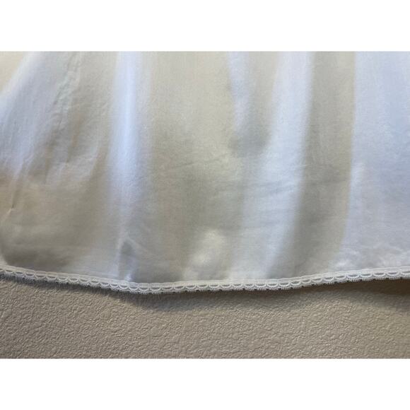 VTG Vanity Fair Silkey Off White Midi Classic Slip Skirt Medium - Picture 4 of 10